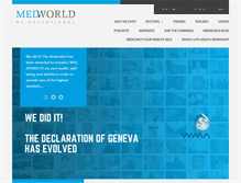 Tablet Screenshot of medworld.org